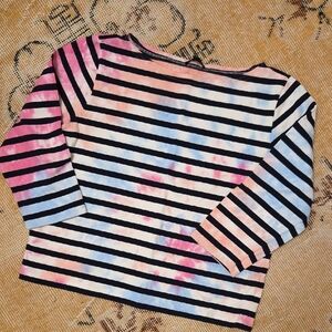 J. Crew Boat Neck Striped Top